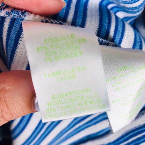 Lilly Pulitzer Blue & White Striped Halter Mini Dress - Picture 4 of 10